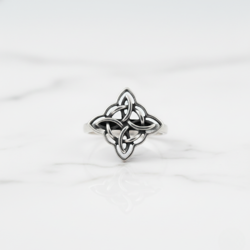 Anillo Nudo de Bruja Plata 925