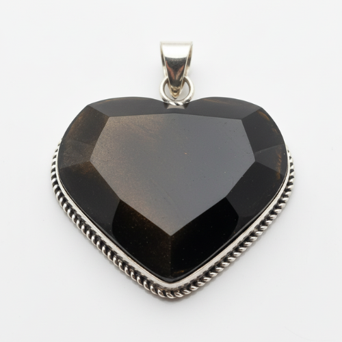 Dije Corazón de Obsidiana