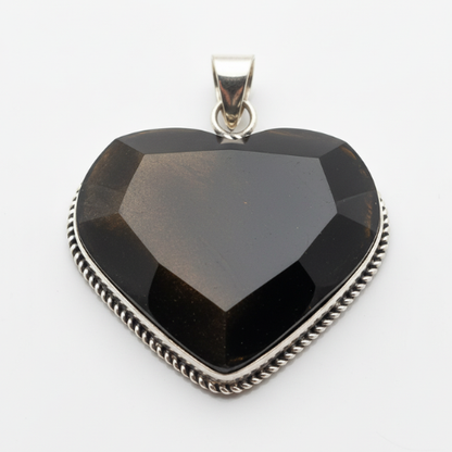 Dije Corazón de Obsidiana